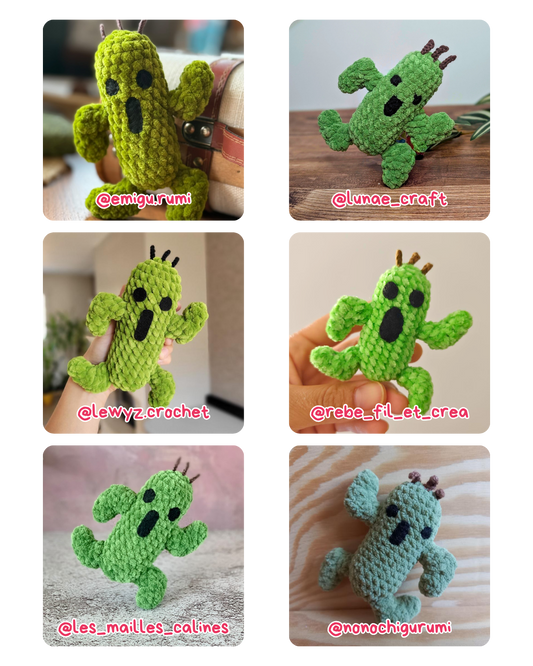 CROCHET PDF PATTERN - Mini Cactuar (Pampa)