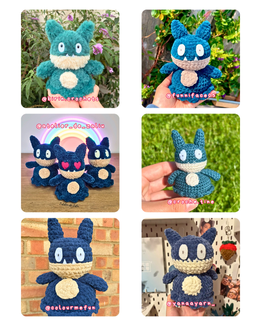 CROCHET PDF PATTERN - Pocket Munchlax (Goinfrex)