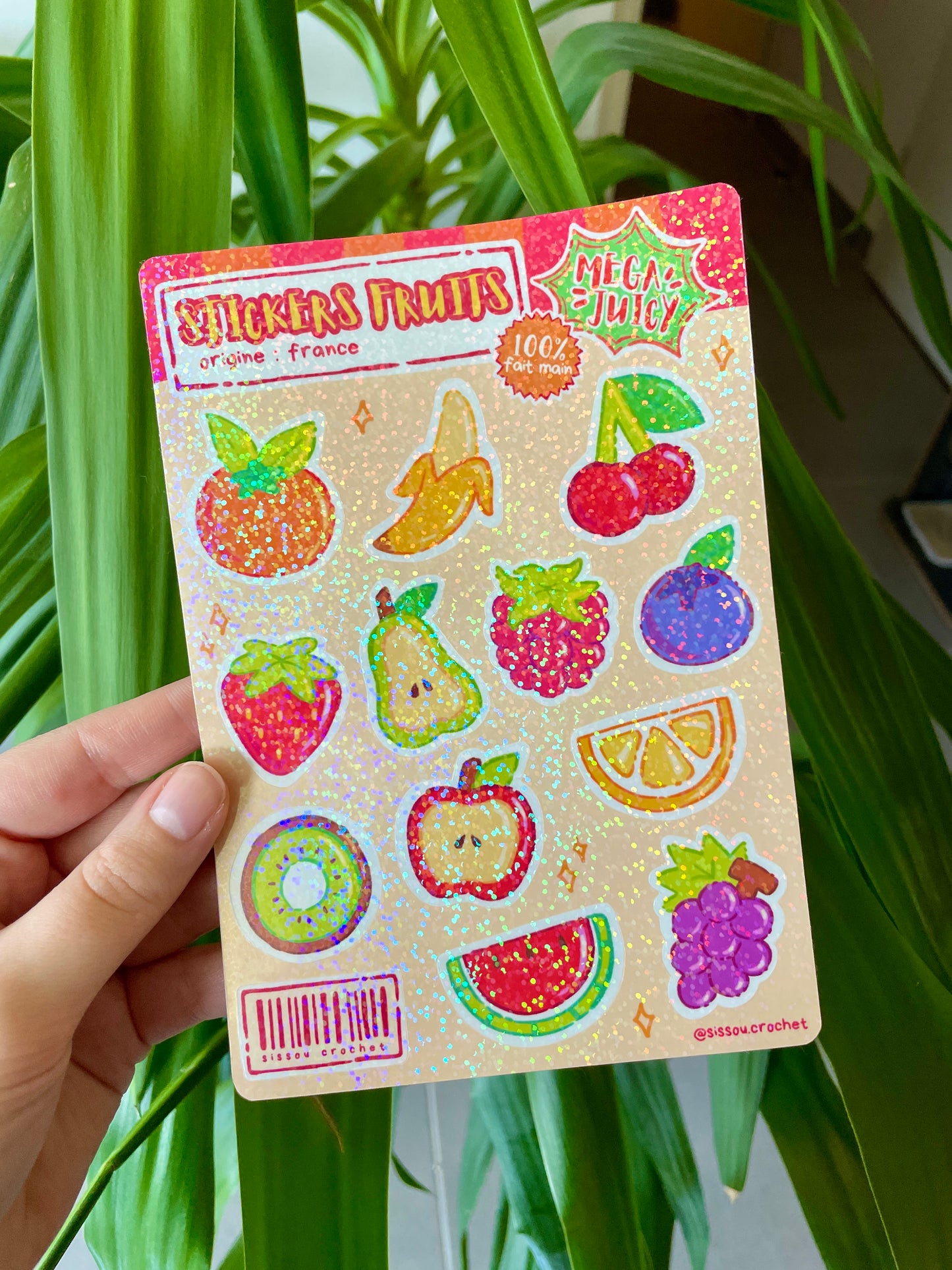 Planche Stickers Fruits