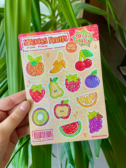 Planche Stickers Fruits