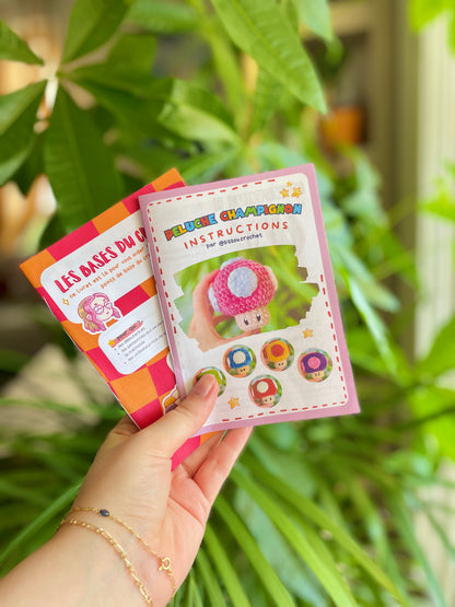 KIT CROCHET - Peluche Champignon [plusieurs coloris]