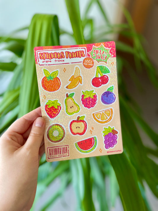 Planche Stickers Fruits