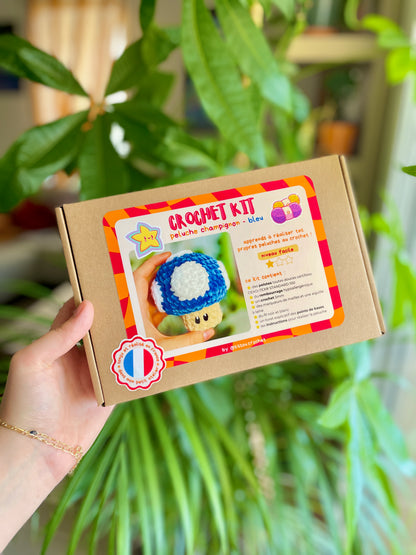 KIT CROCHET - Peluche Champignon [plusieurs coloris]