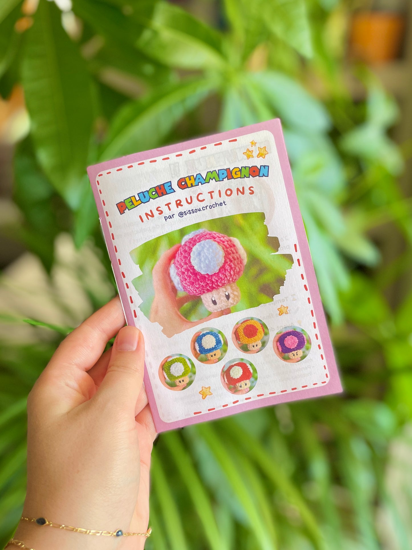 KIT CROCHET - Peluche Champignon [plusieurs coloris]