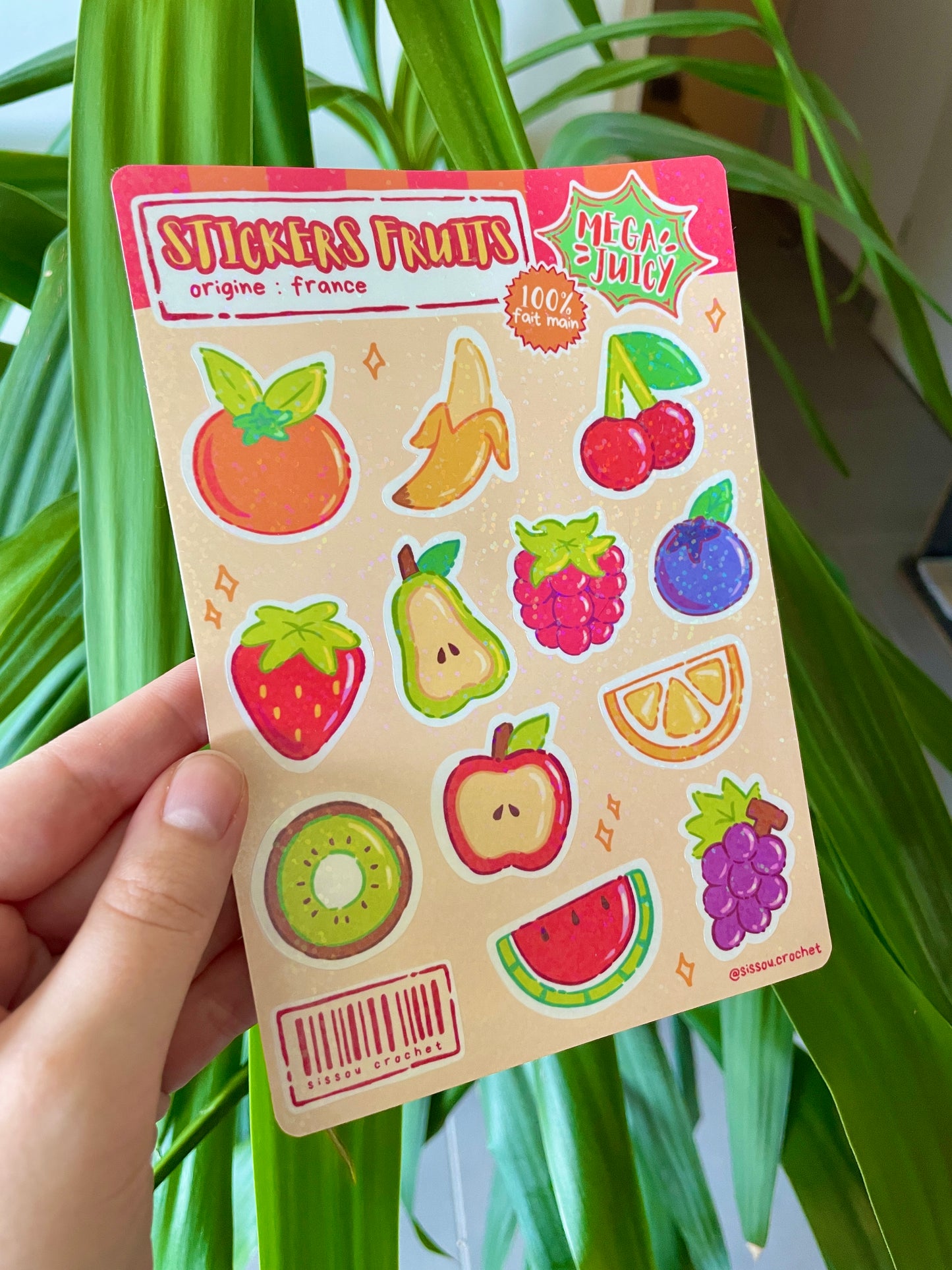 Planche Stickers Fruits