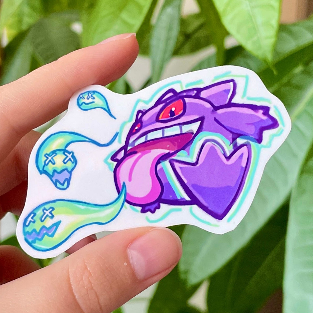 Sticker Fantôme Violet