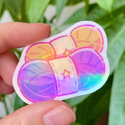 Sticker Pelotes Holographique