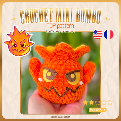 CROCHET PDF PATTERN - Mini Bombo