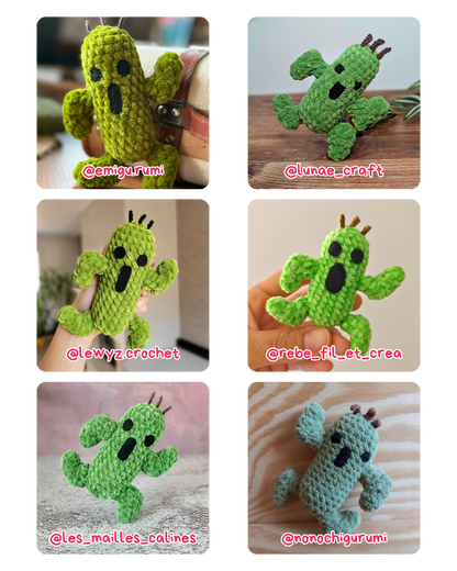 CROCHET PDF PATTERN - Mini Cactuar (Pampa)