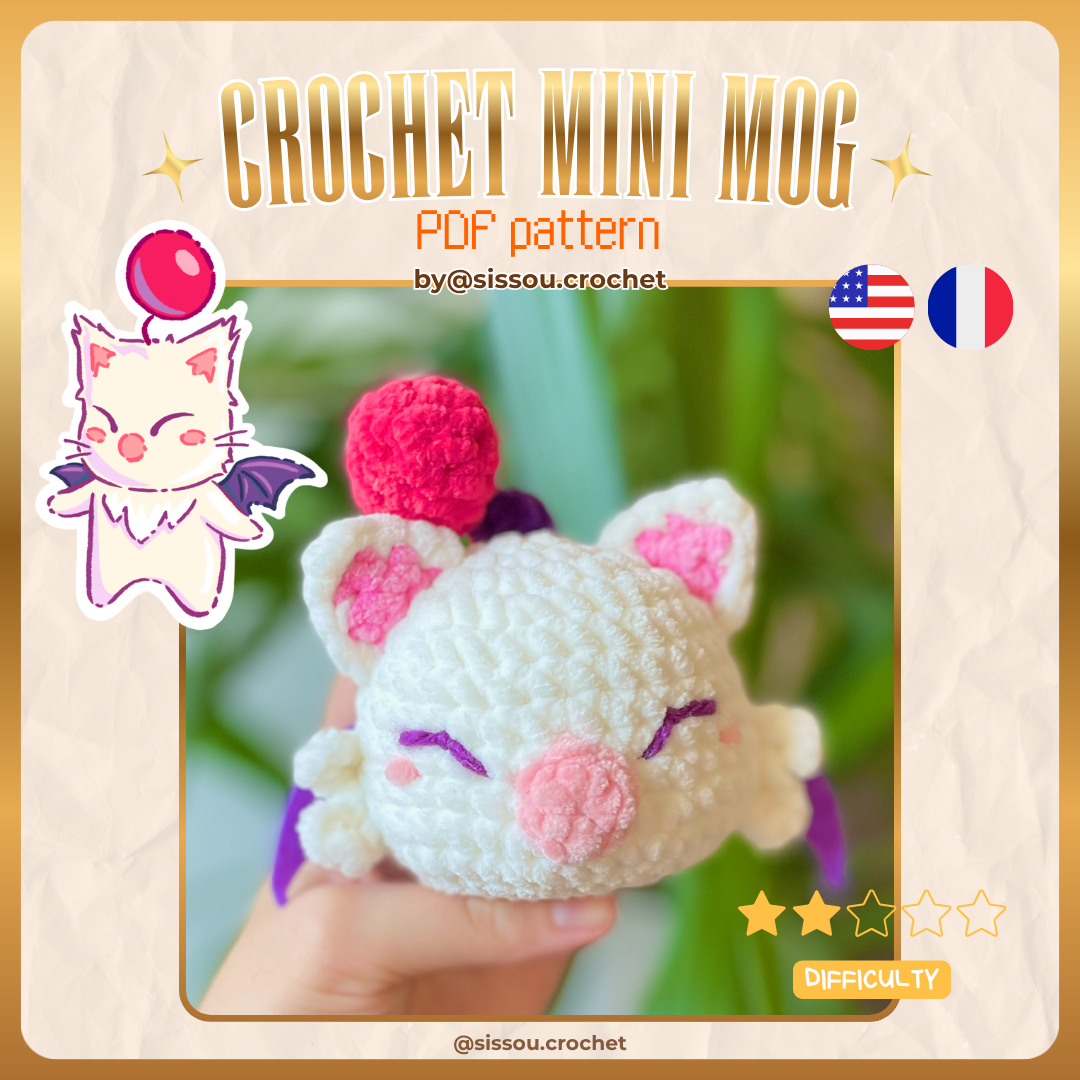 CROCHET PDF PATTERN - Mini Mog