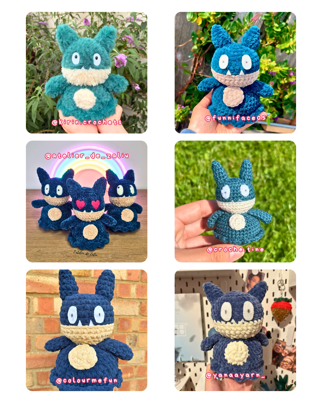 CROCHET PDF PATTERN - Pocket Munchlax (Goinfrex)