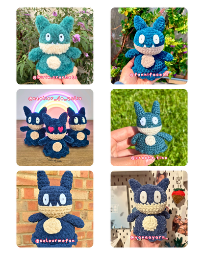 CROCHET PDF PATTERN - Pocket Munchlax (Goinfrex)