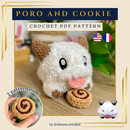 CROCHET PDF PATTERN - Poro & Poro-Snax