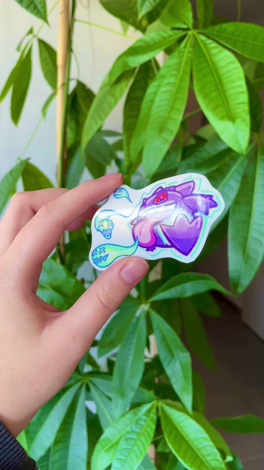 Sticker Fantôme Violet