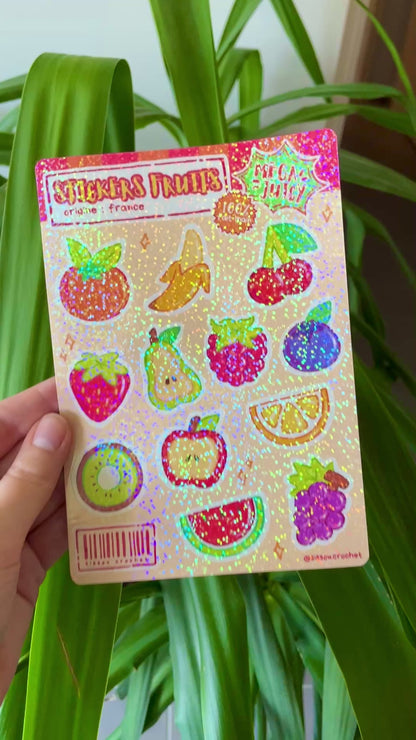 Planche Stickers Fruits